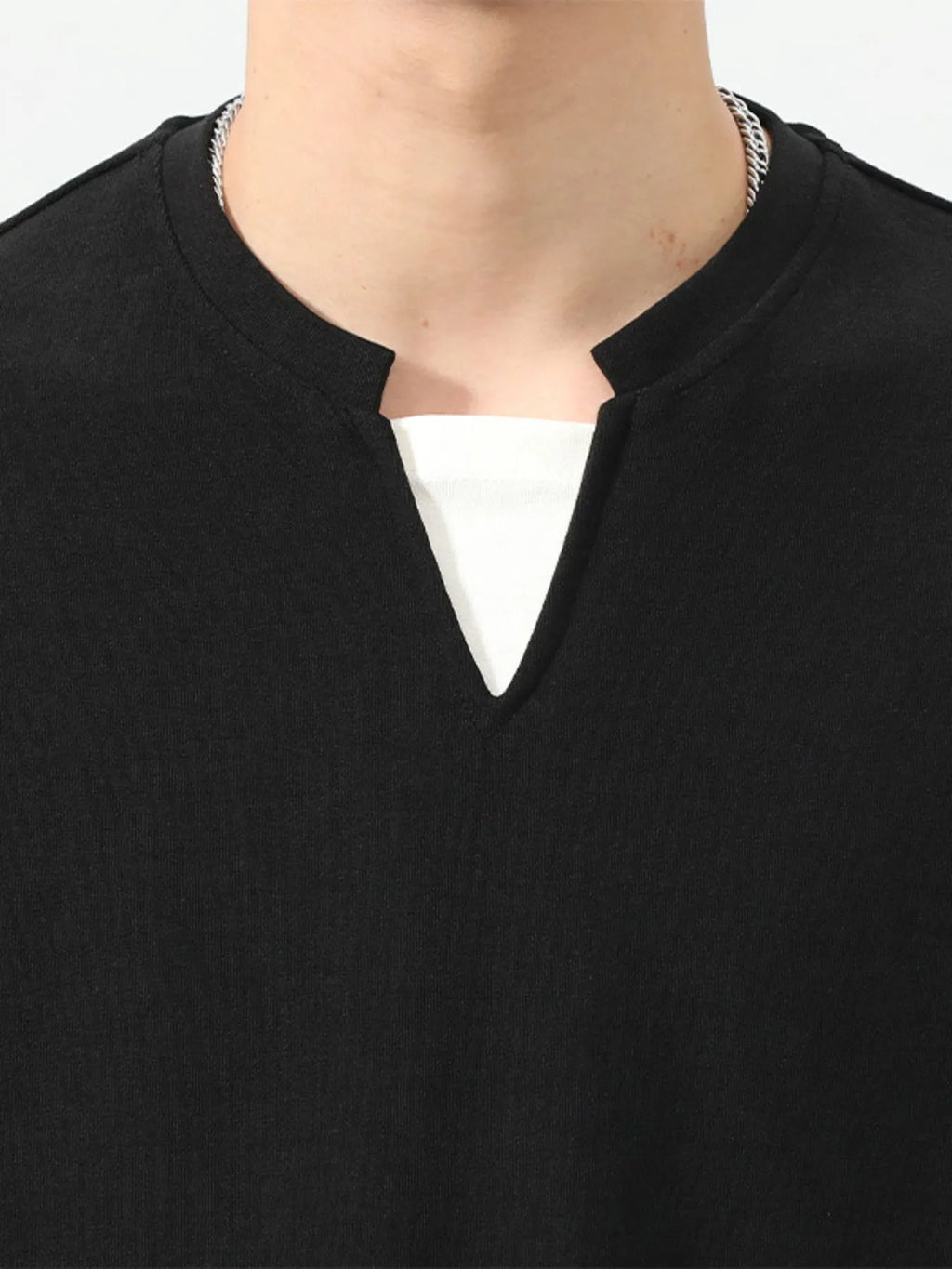 Plus Size Drop Shoulder Long Sleeve Sweatshirt in Khaki for Men