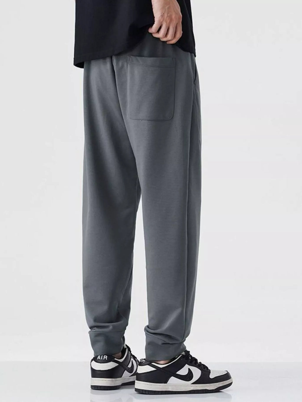 Casual Drawstring Joggers in Gray for Men
