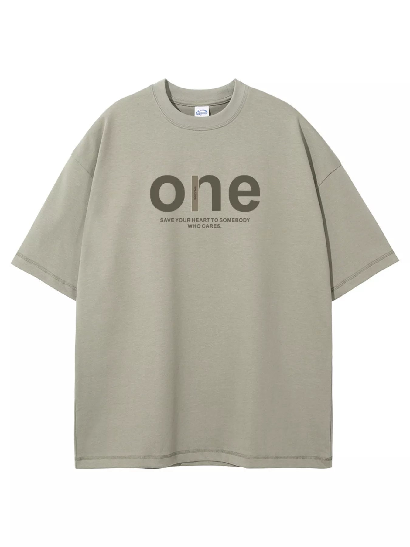 Casual Letter Graphic Short Sleeve T-Shirt Plus Size in Brown for Men