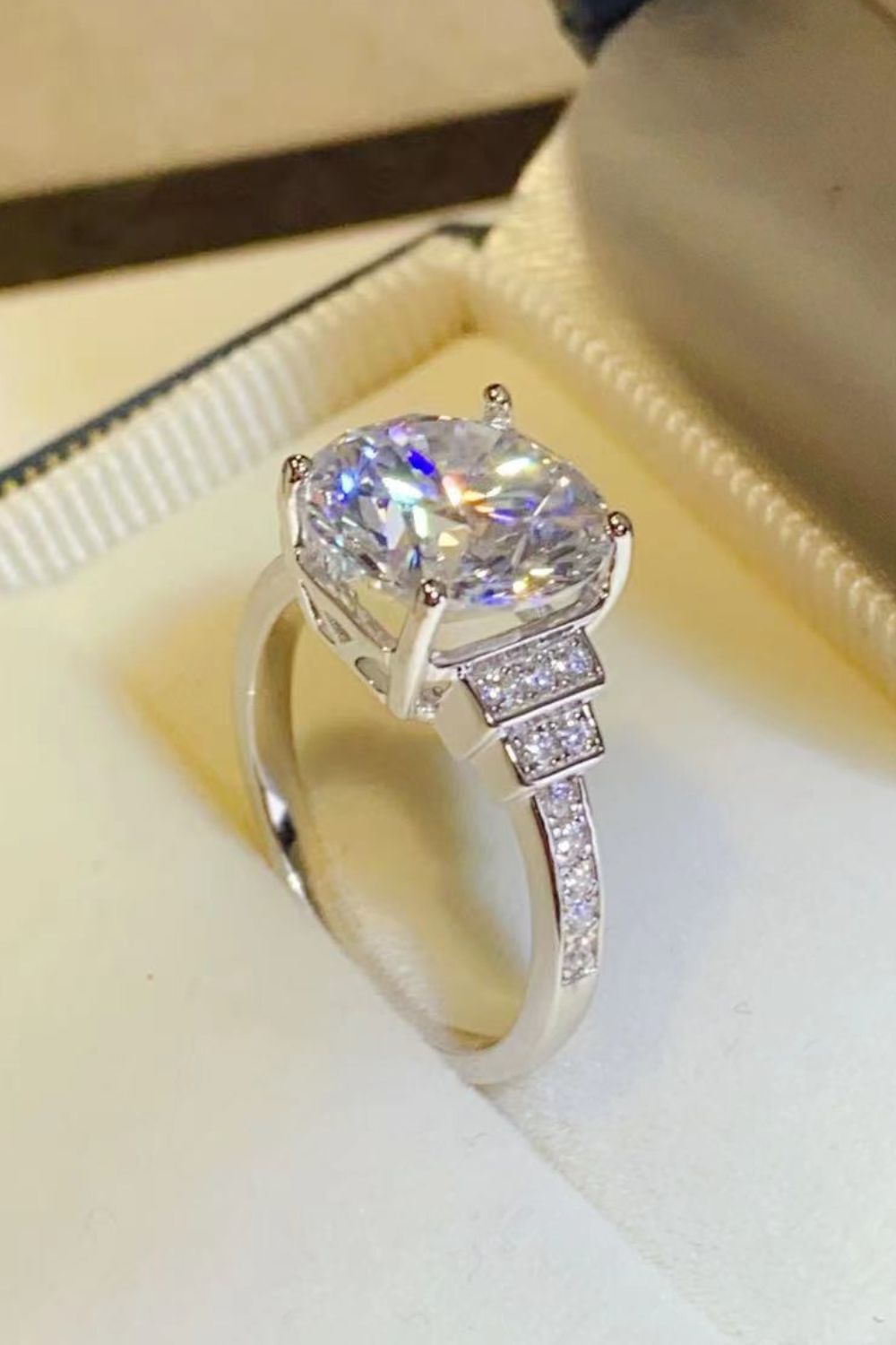 5 Carat Moissanite 925 Sterling Silver Ring in Classic for Women