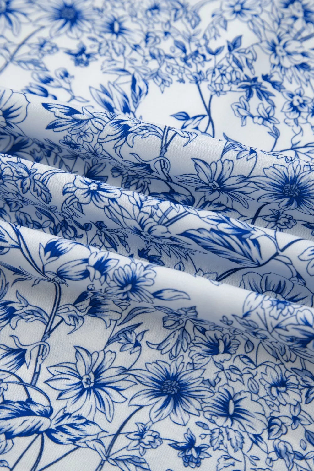 Floral Print Knot Straps High Waist Flared Maxi Dress for Women