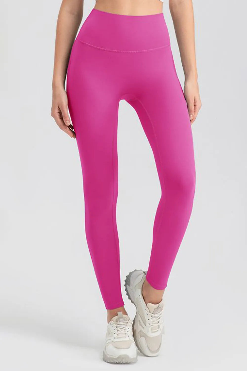 High Waist Skinny Active Pants in Black for Women