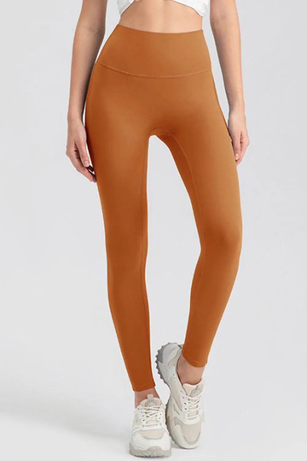 High Waist Skinny Active Pants in Neon Green for Women