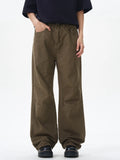 Wide Leg Pants in Brown for Men