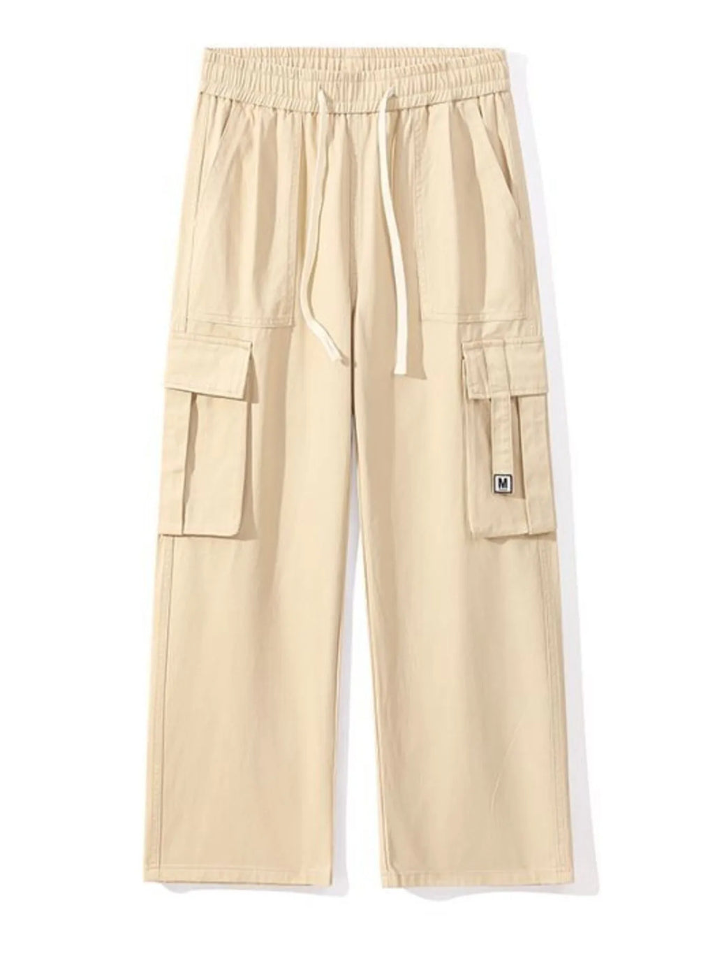 Cargo Wide Leg Pants Plus Size in Military Green for Men