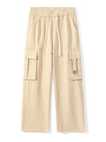 Cargo Wide Leg Pants Plus Size in Military Green for Men