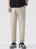 Loose Fit Pants in Dark Gray for Men