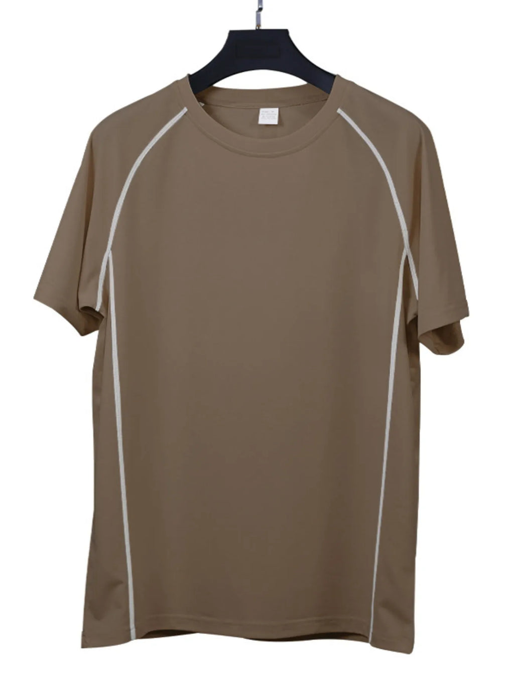 Round Neck Short Sleeve T-Shirt and Shorts Set Plus Size in Navy Blue for Men