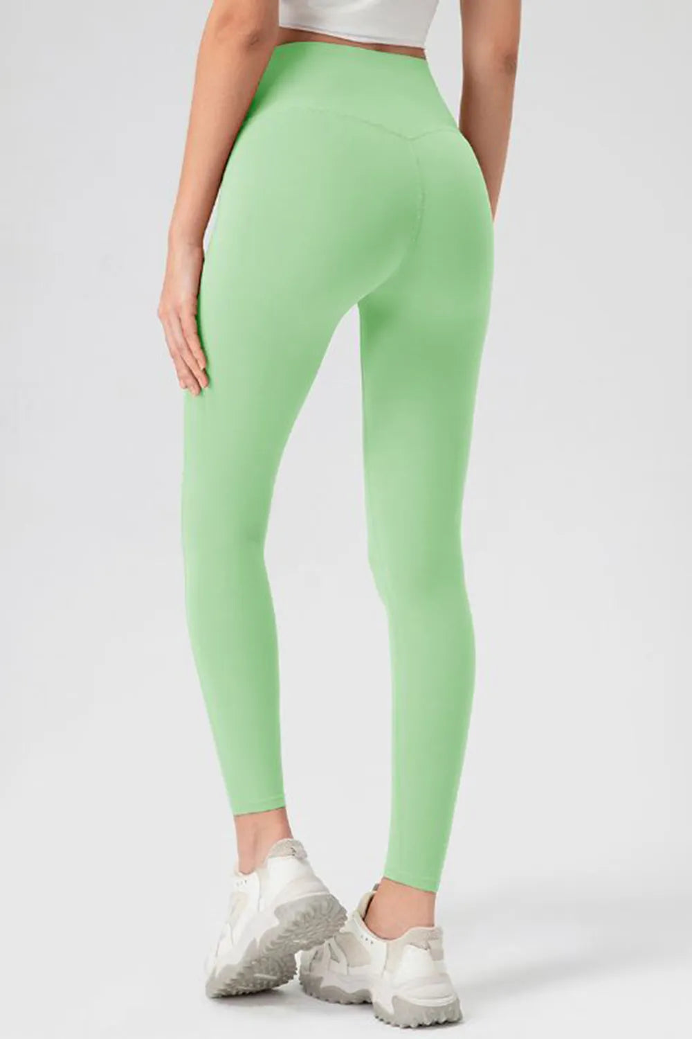 High Waist Skinny Active Pants in Olive for Women