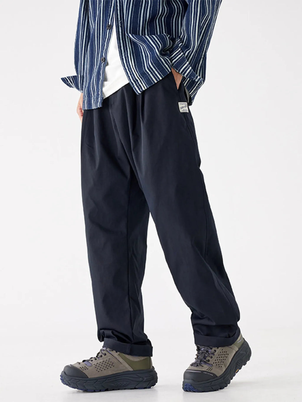 Casual Relaxed Fit Sweatpants Plus Size in Royal Blue for Men