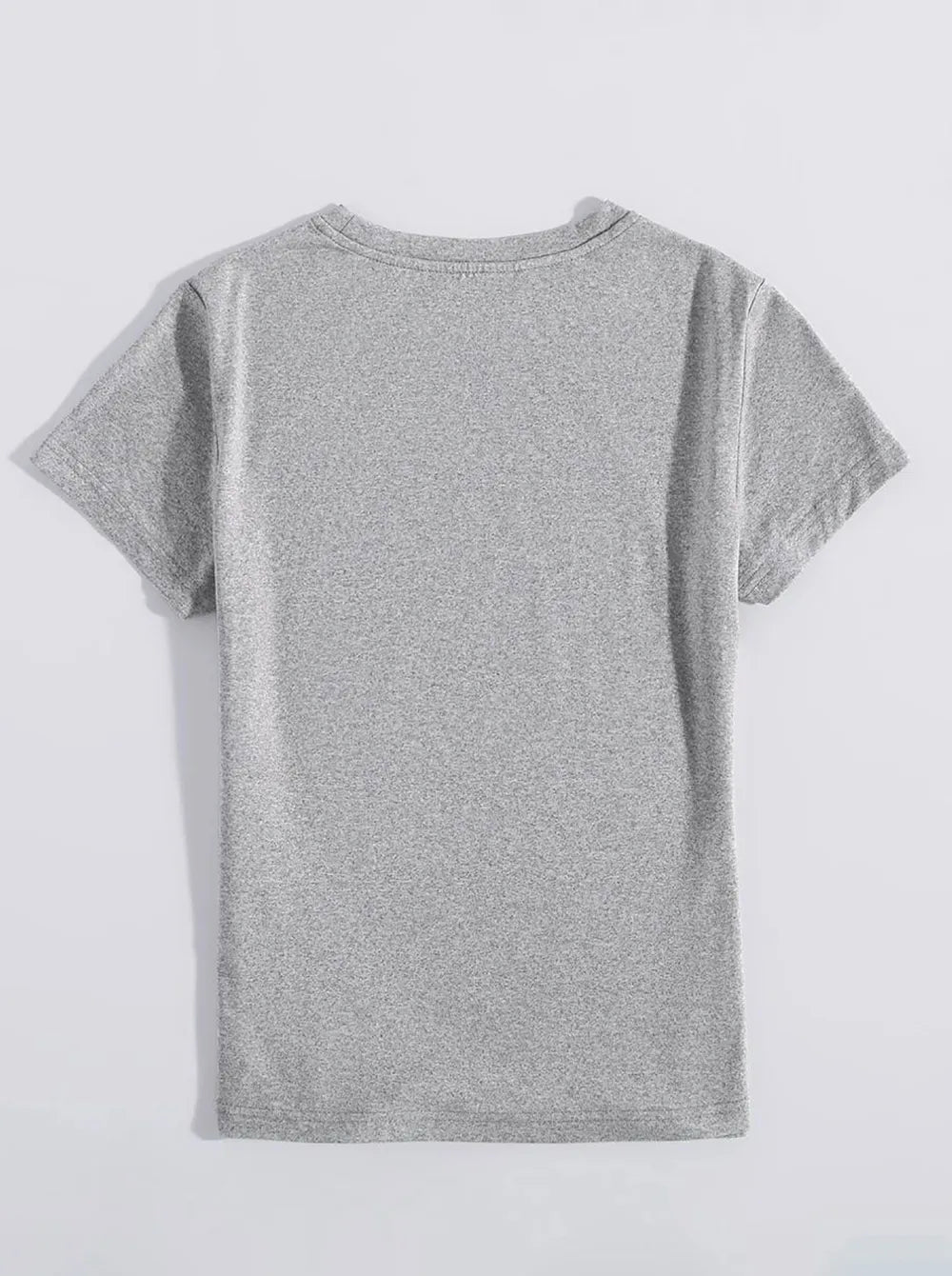 Letter Graphic Round Neck Short Sleeve T-Shirt in Aqua in Black for Women