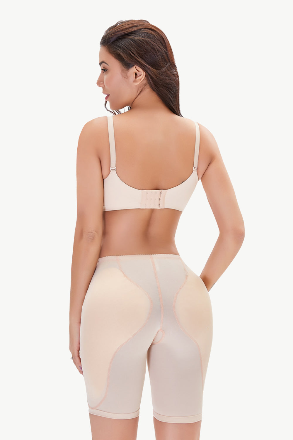 Plus Size Lifting Pull-On Shaping Shorts in Black for Women