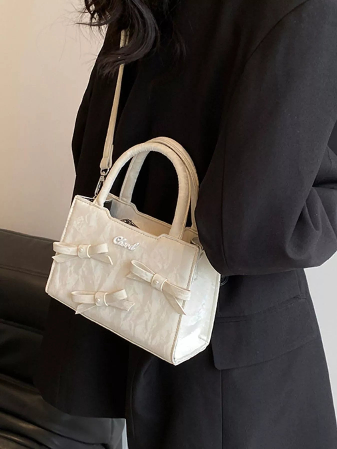 Bow Decor Crossbody Bag for Women