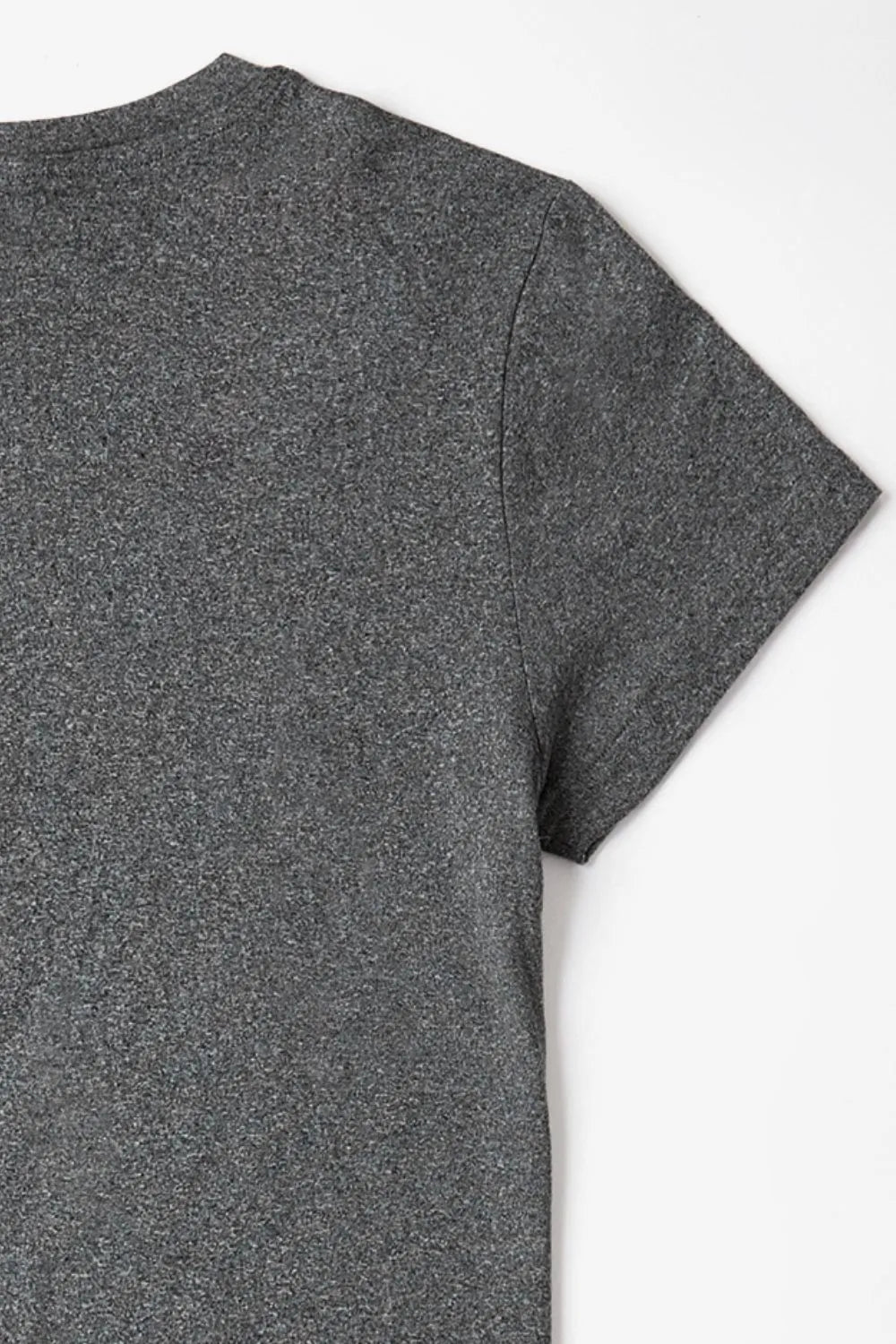Happy Easter Round Neck Short Sleeve T-Shirt in Blush Pink in Gray for Women