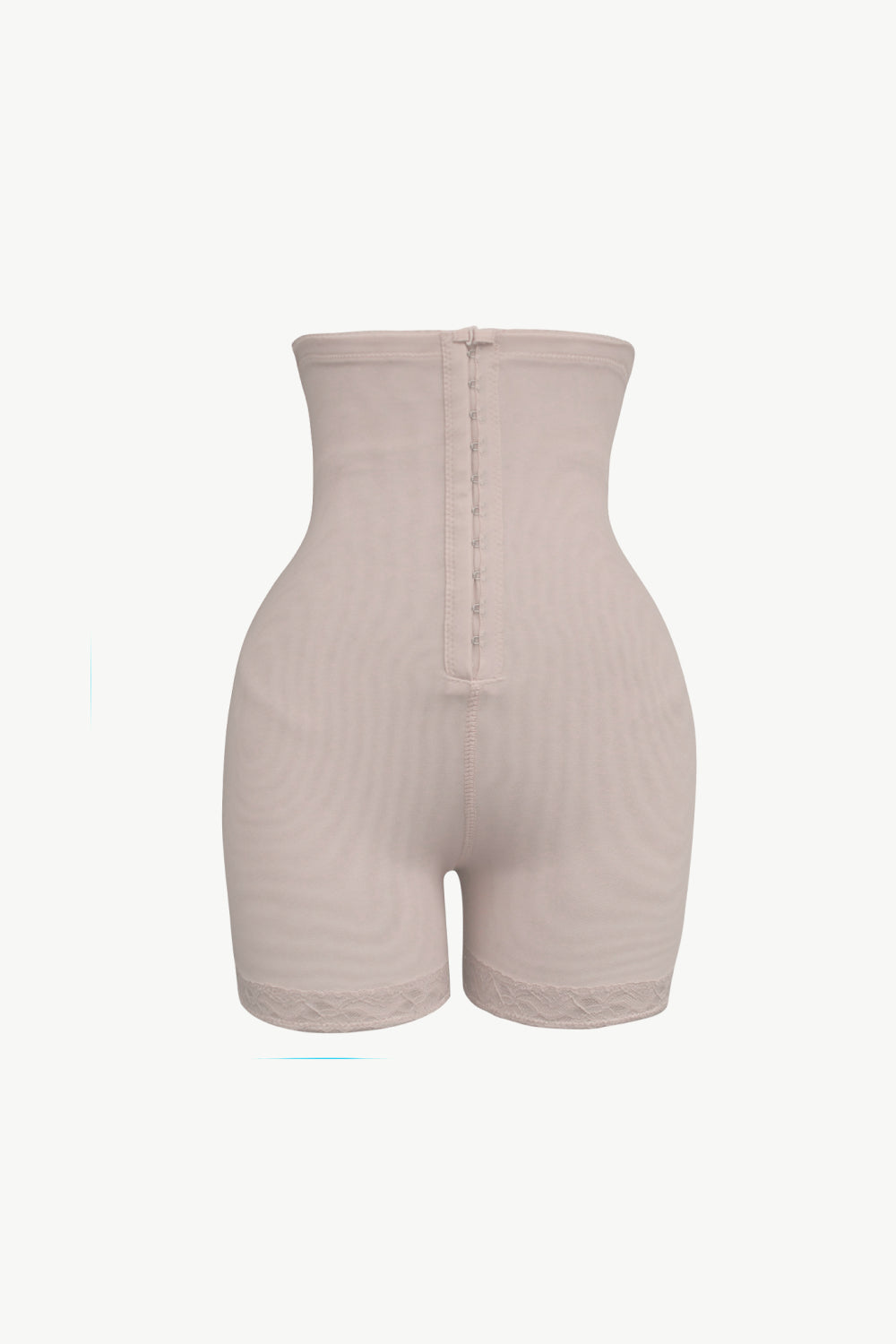 Plus Size Hook-and-Eye Shaping Shorts in Black for Women