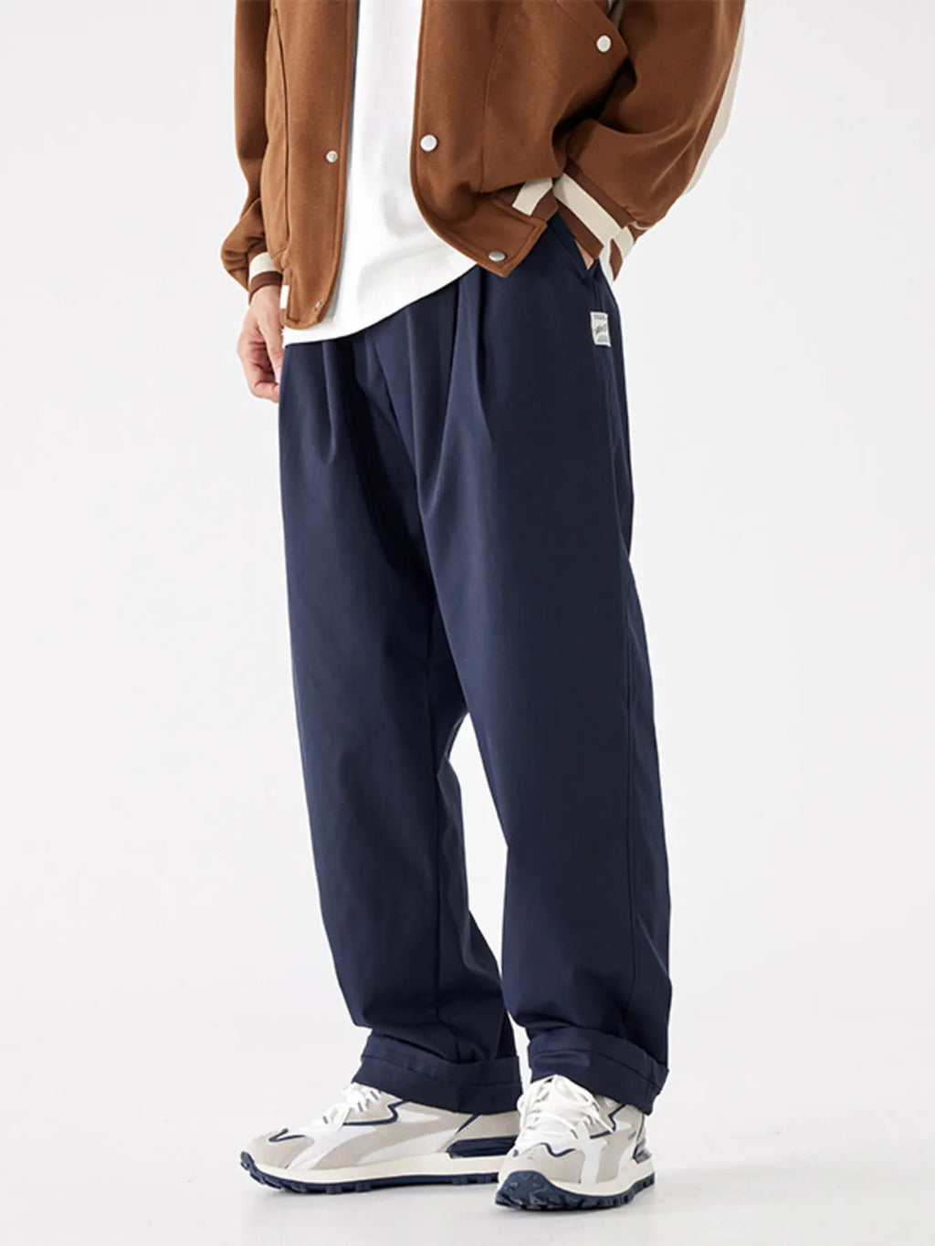Casual Relaxed Fit Sweatpants Plus Size in Royal Blue for Men