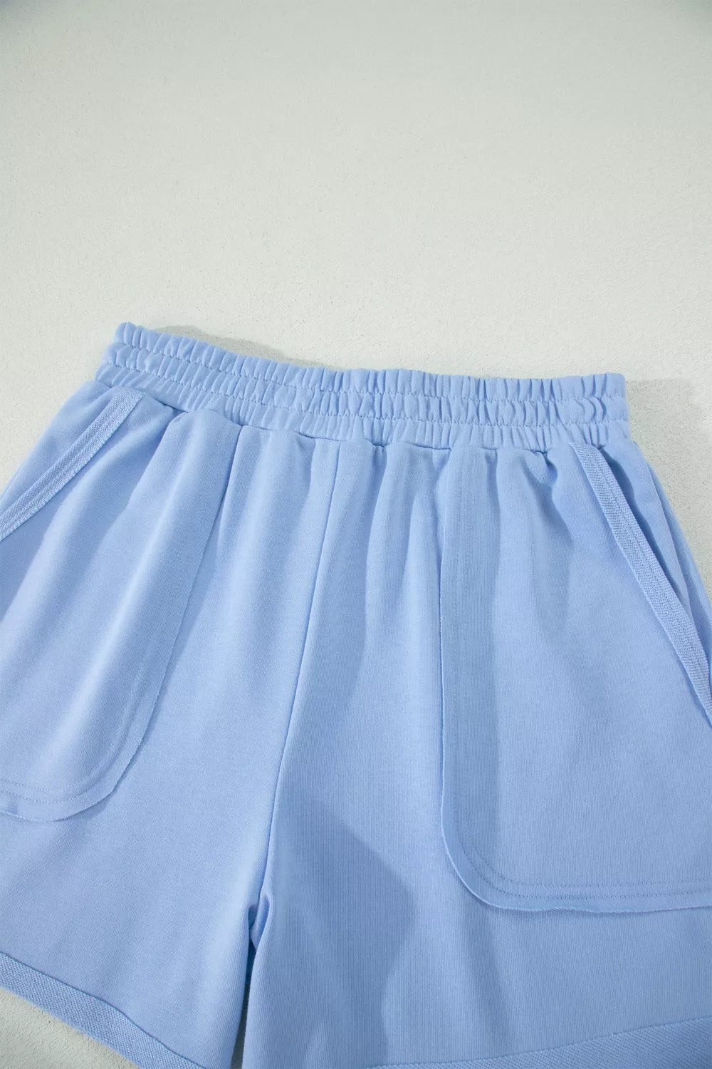 Casual Polo Collar Sleeveless Top and Shorts Set for Women