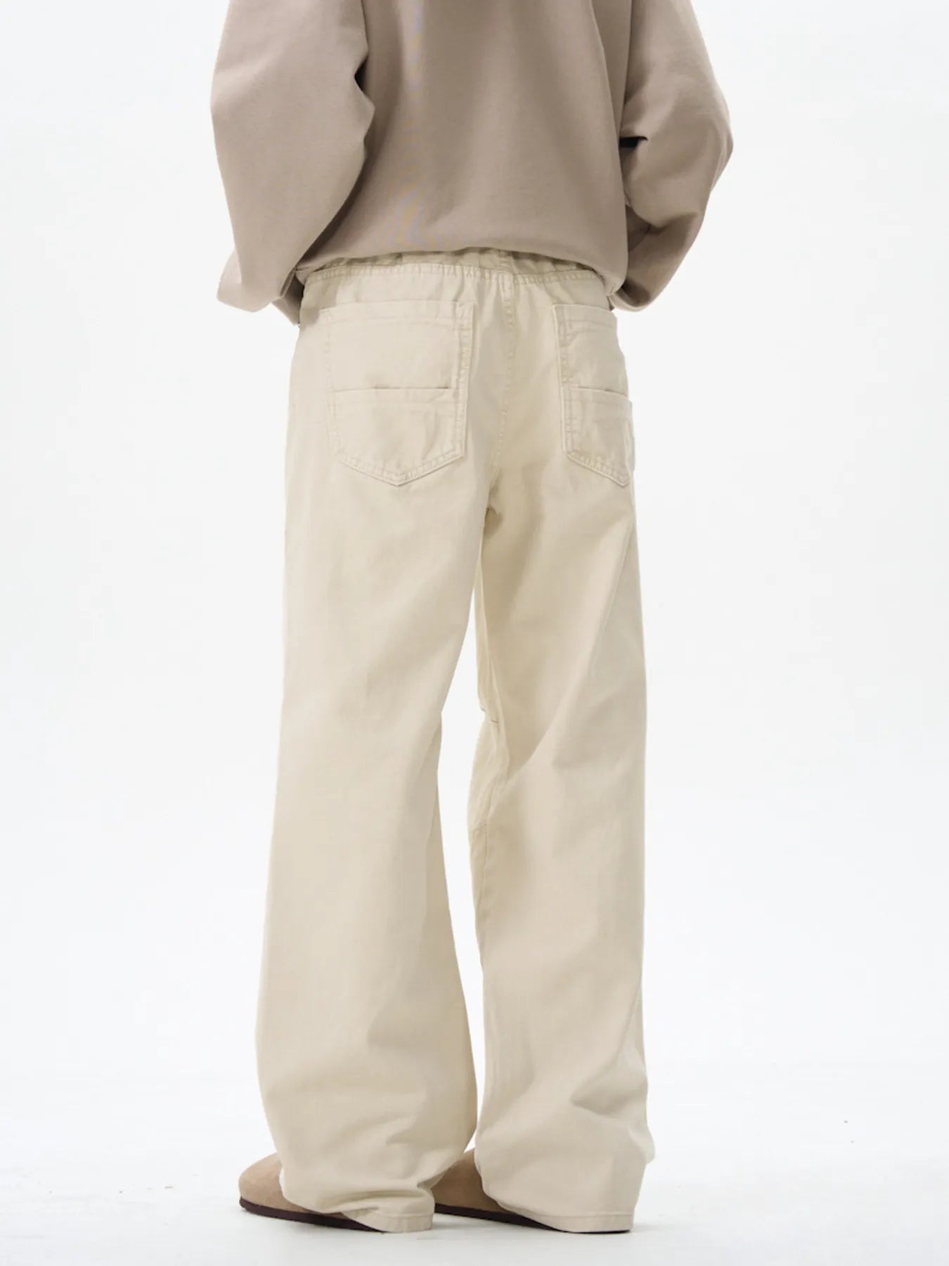 Wide Leg Pants in Brown for Men