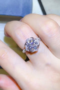 2 Carat Moissanite 925 Sterling Silver Ring in Classic for Women