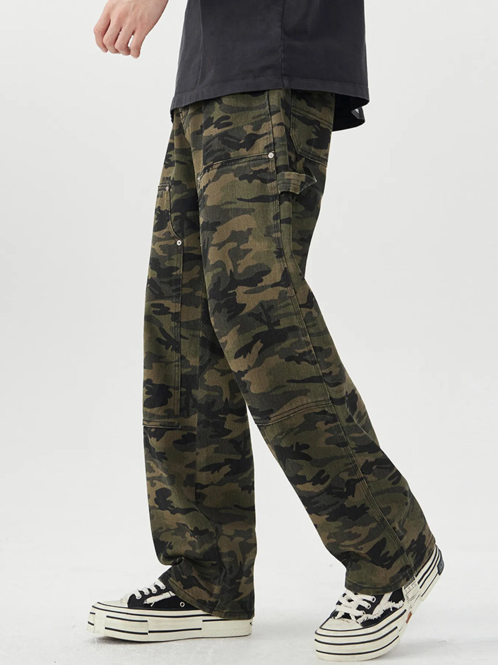 Camouflage Loose Fit Jeans for Men