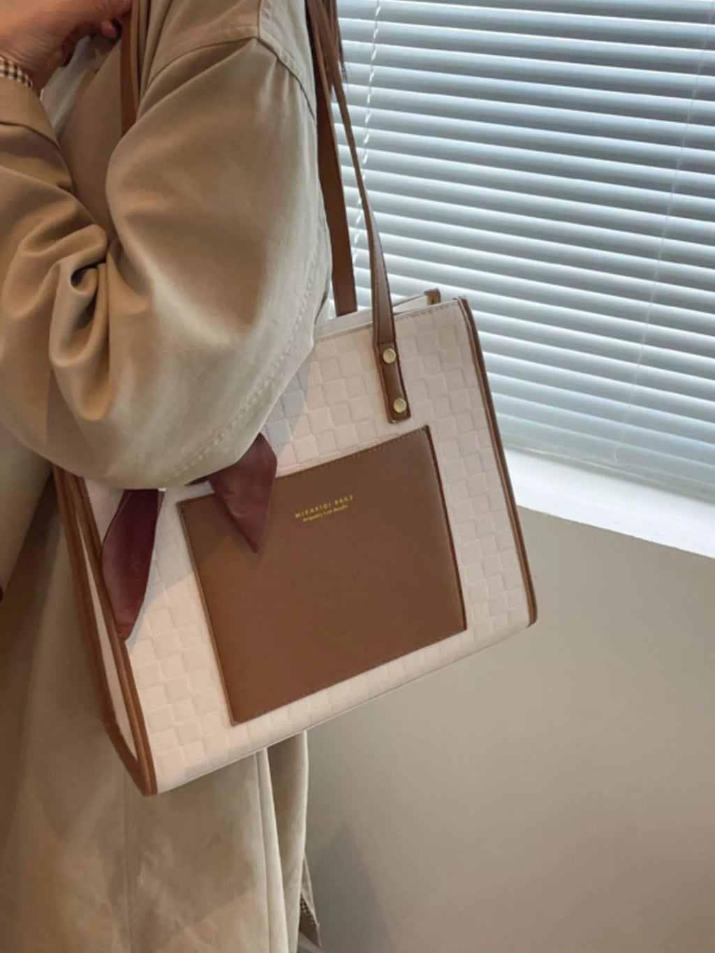 Color Block Shoulder Bag for Women