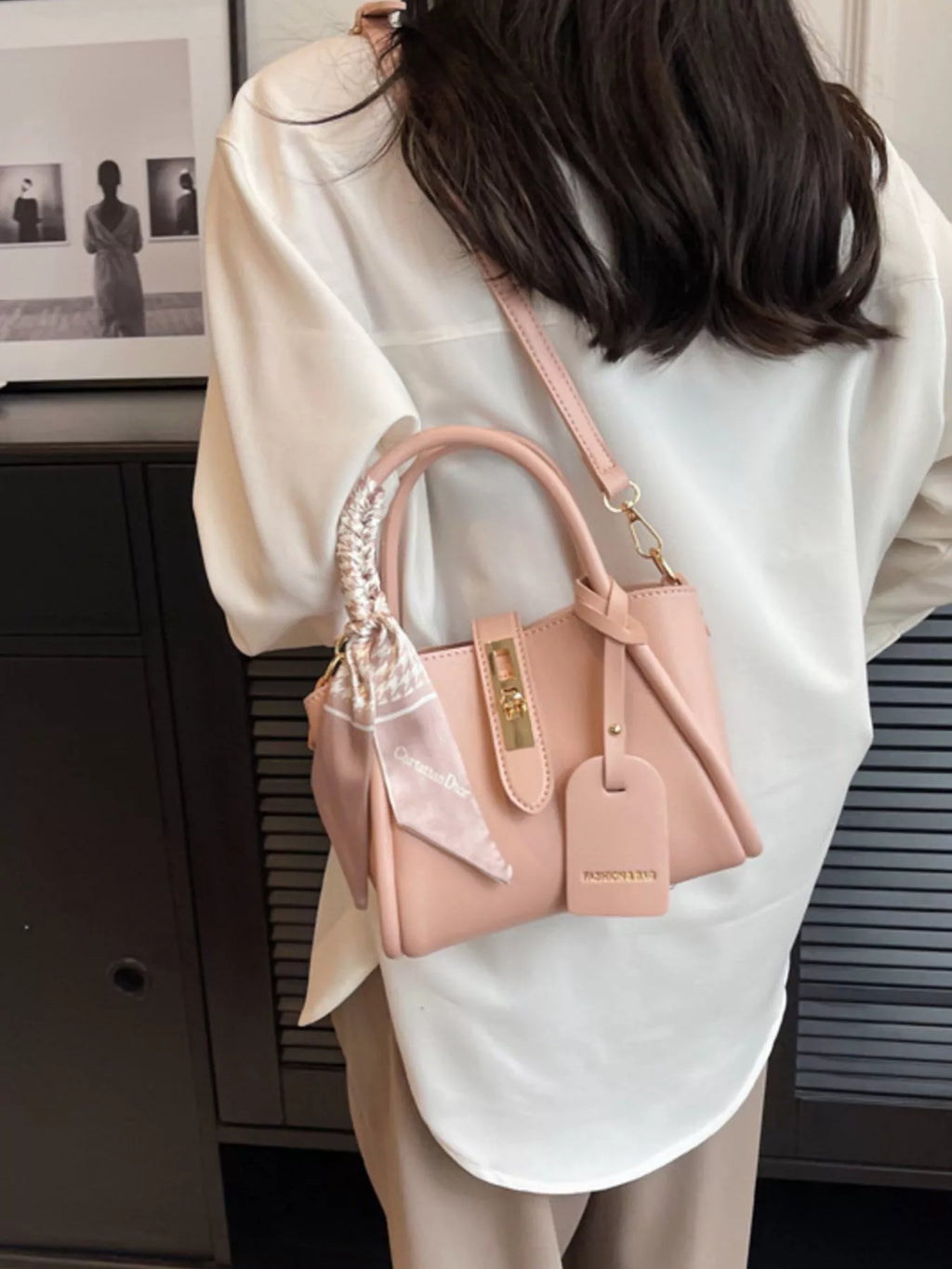 Top Handle Crossbody Bag in Pink for Women