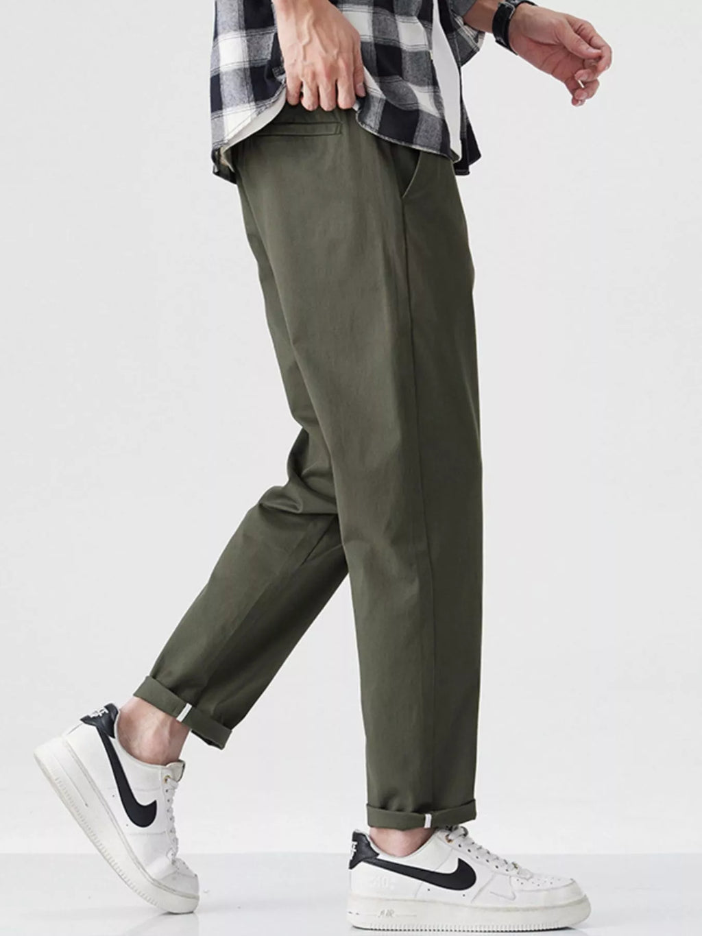 Loose Fit Pants in Dark Gray for Men
