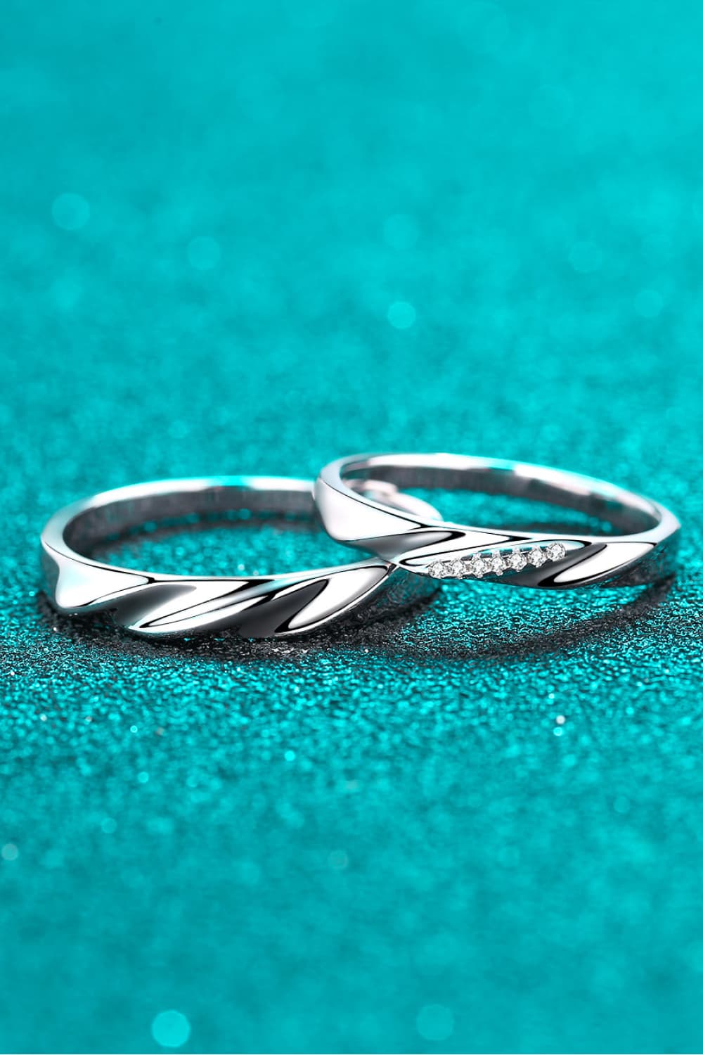 Minimalist 925 Sterling Silver Rhodium-Plated Ring in Men for Women