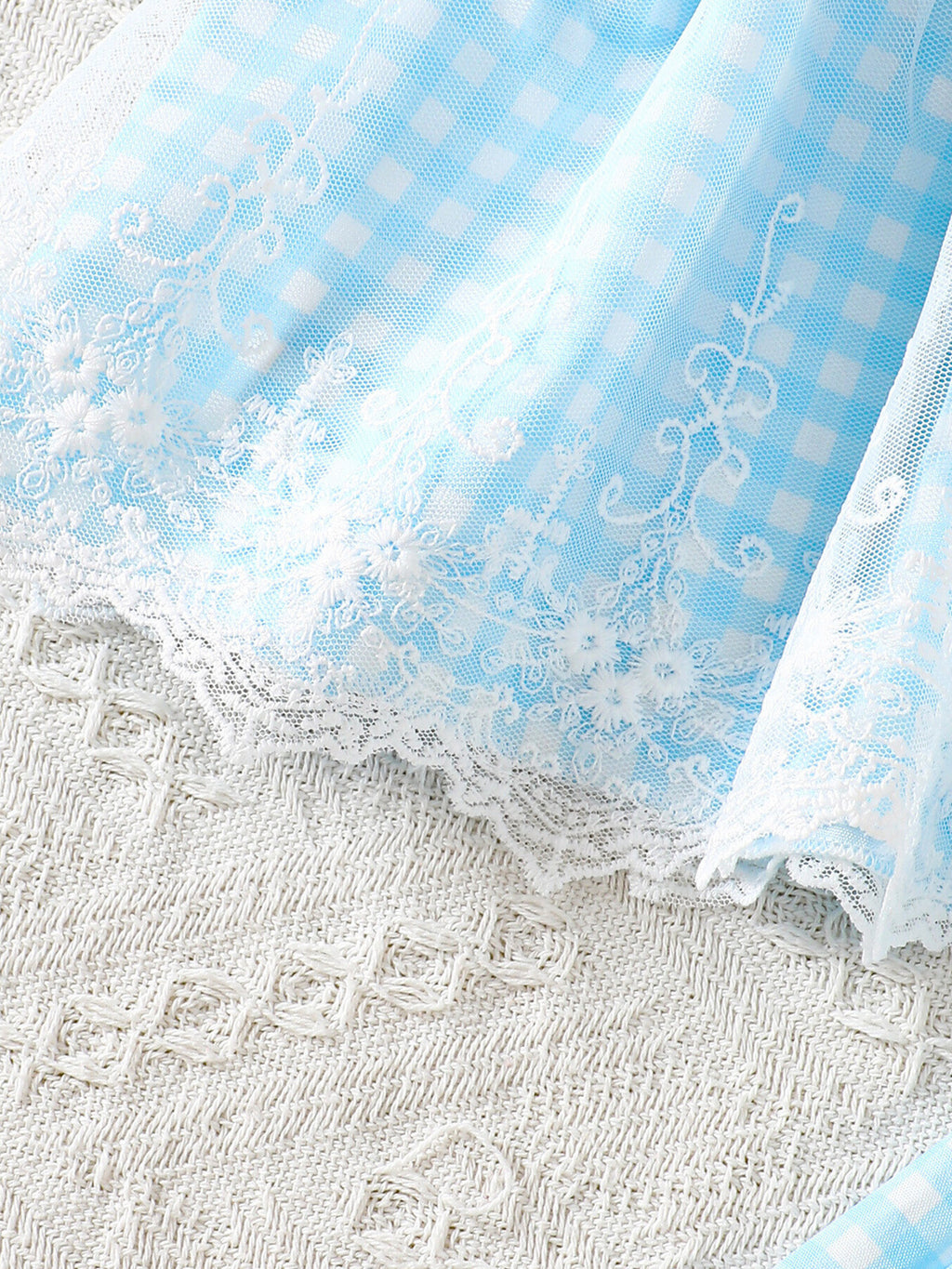 Bunny Gingham Top and Pants Set for Girls