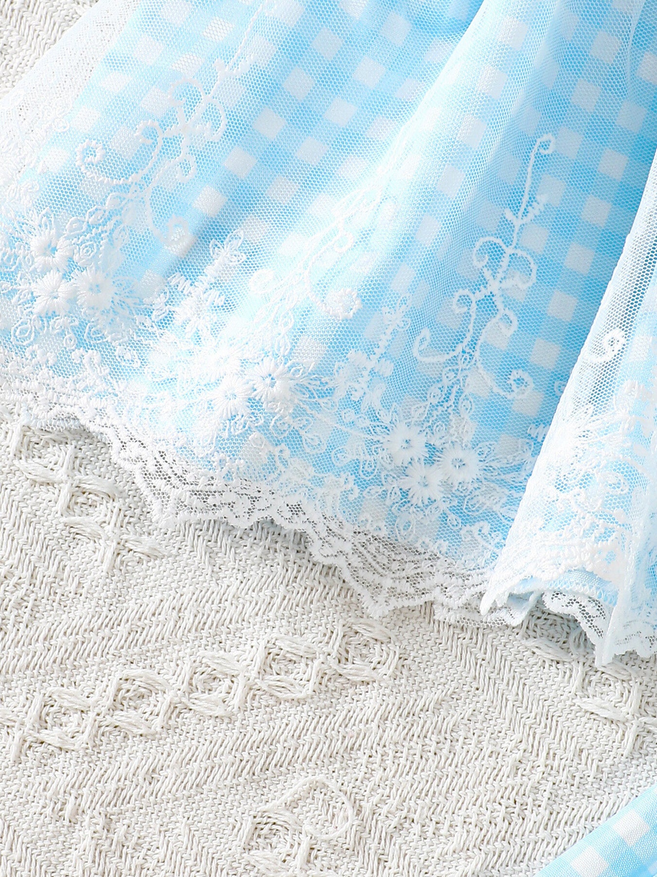 Bunny Gingham Top and Pants Set for Girls