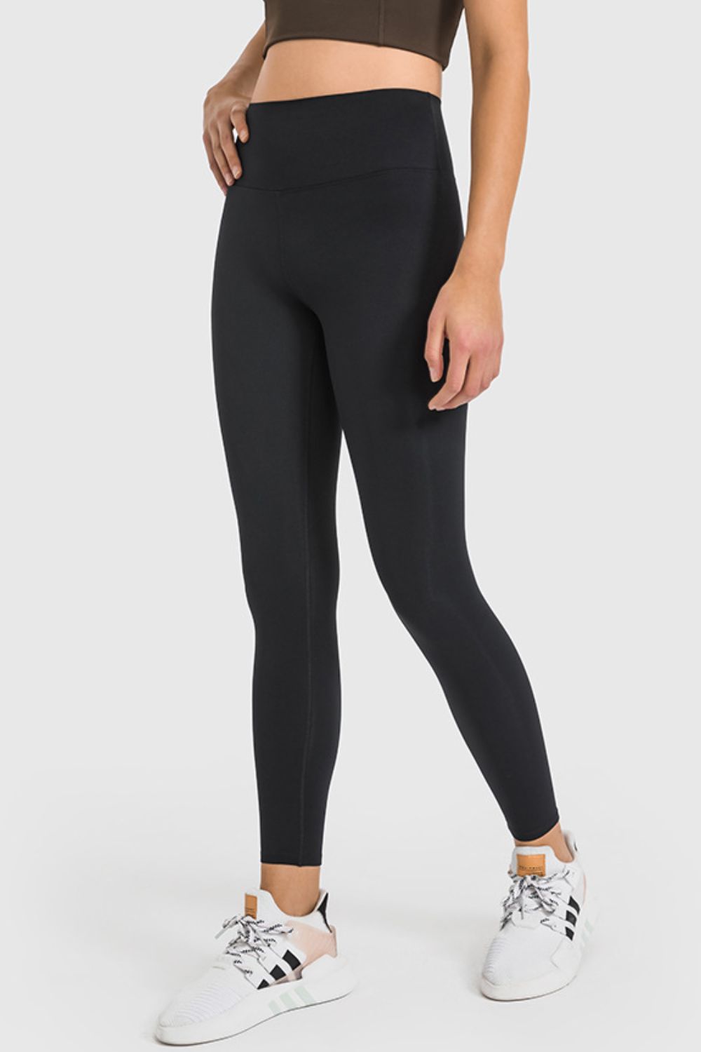 High Waist Ankle-Length Yoga Leggings in Cerise for Women