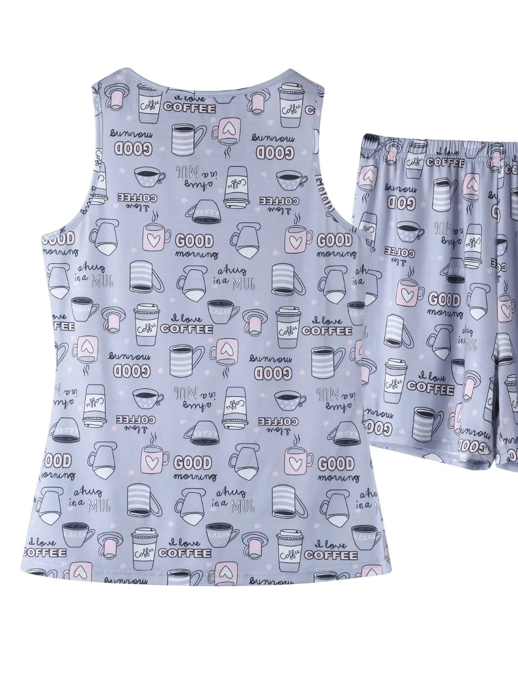 Printed Round Neck Top and Shorts Lounge Set in Tie-Dye for Women