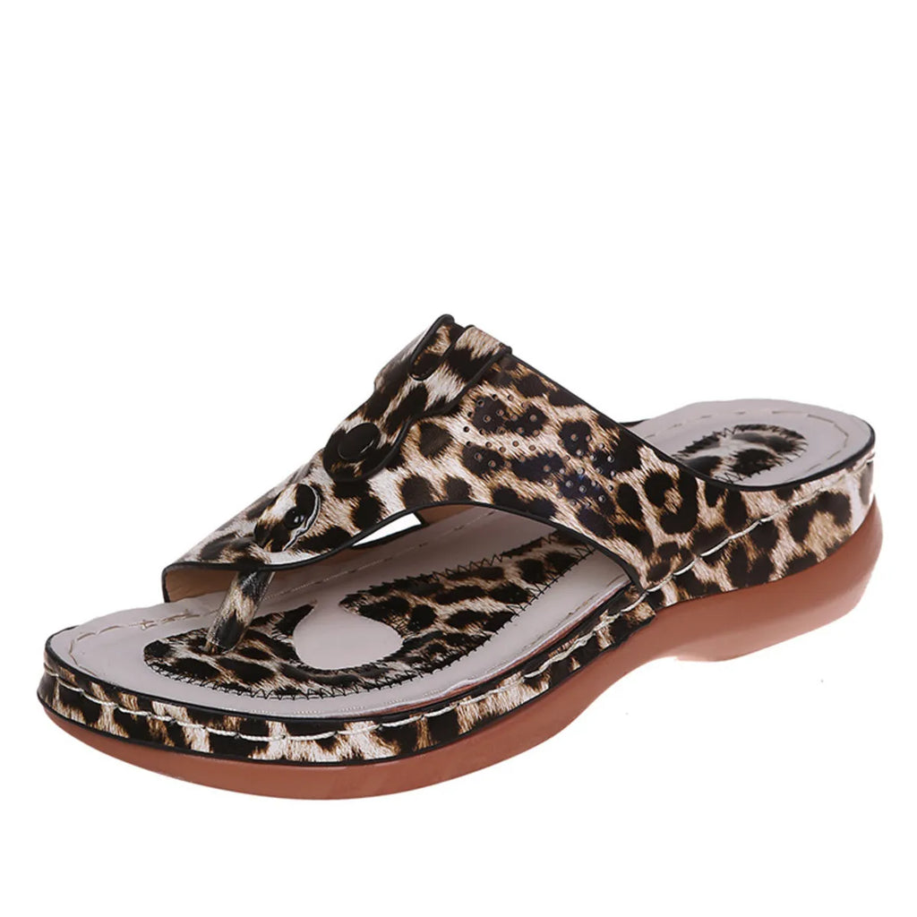 Cutout Wedge Sandals in Black for Women
