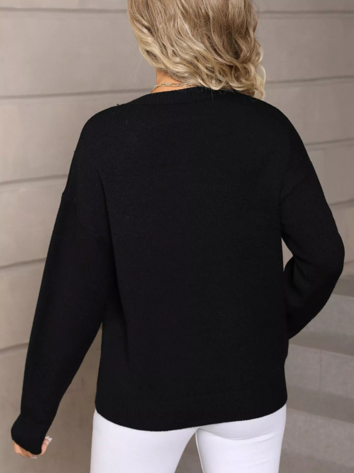 Valentines Day Love Club Heart Graphic Sweater for Women