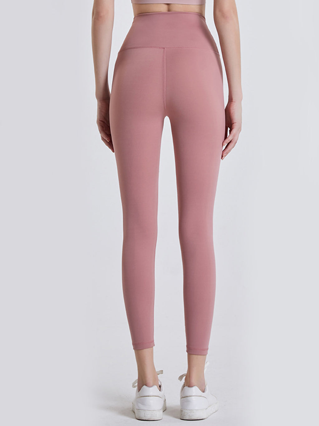 Wide Waistband Sports Leggings in Lilac in Banana Yellow for Women