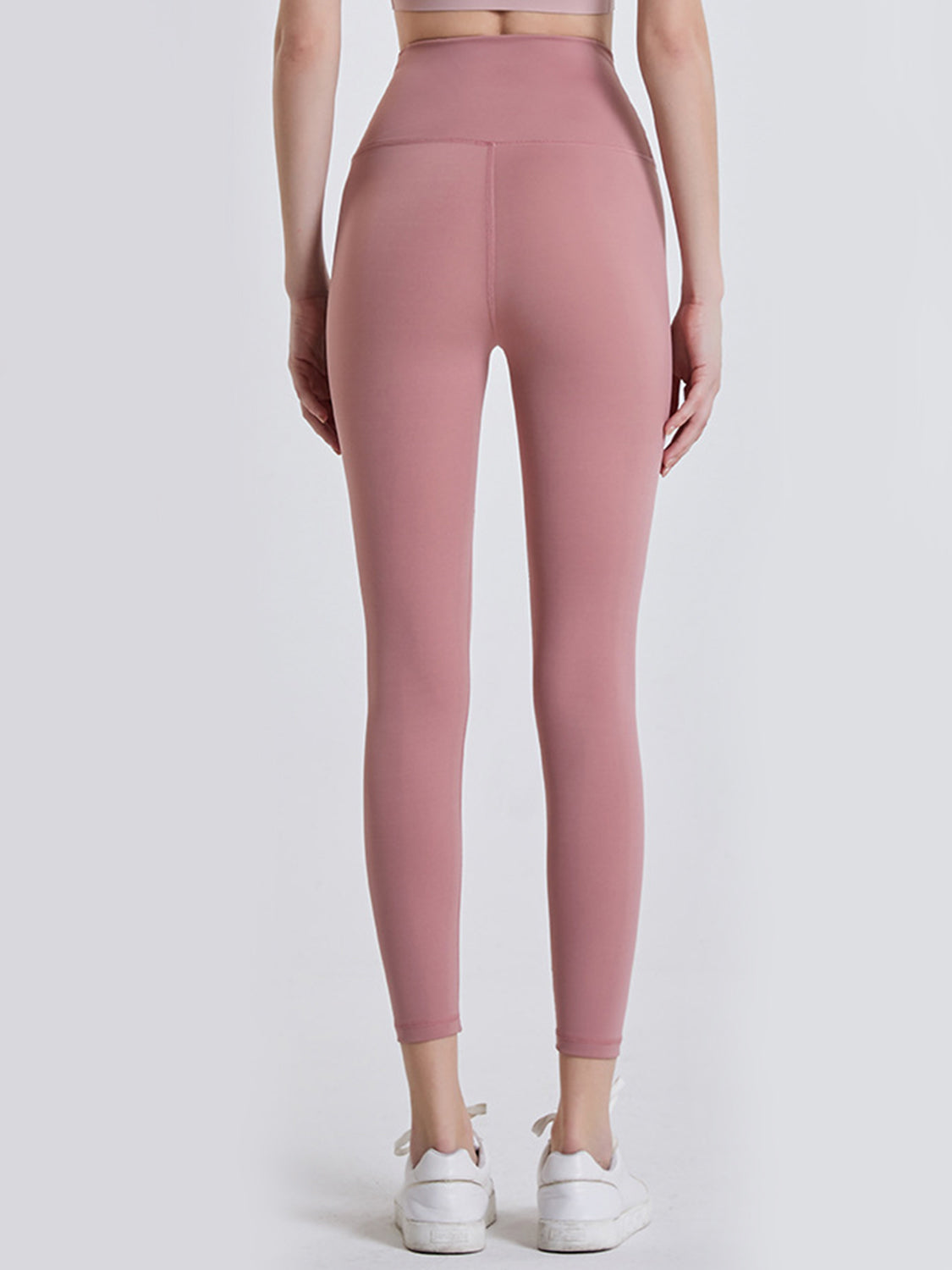 Wide Waistband Sports Leggings in Lilac in Banana Yellow for Women