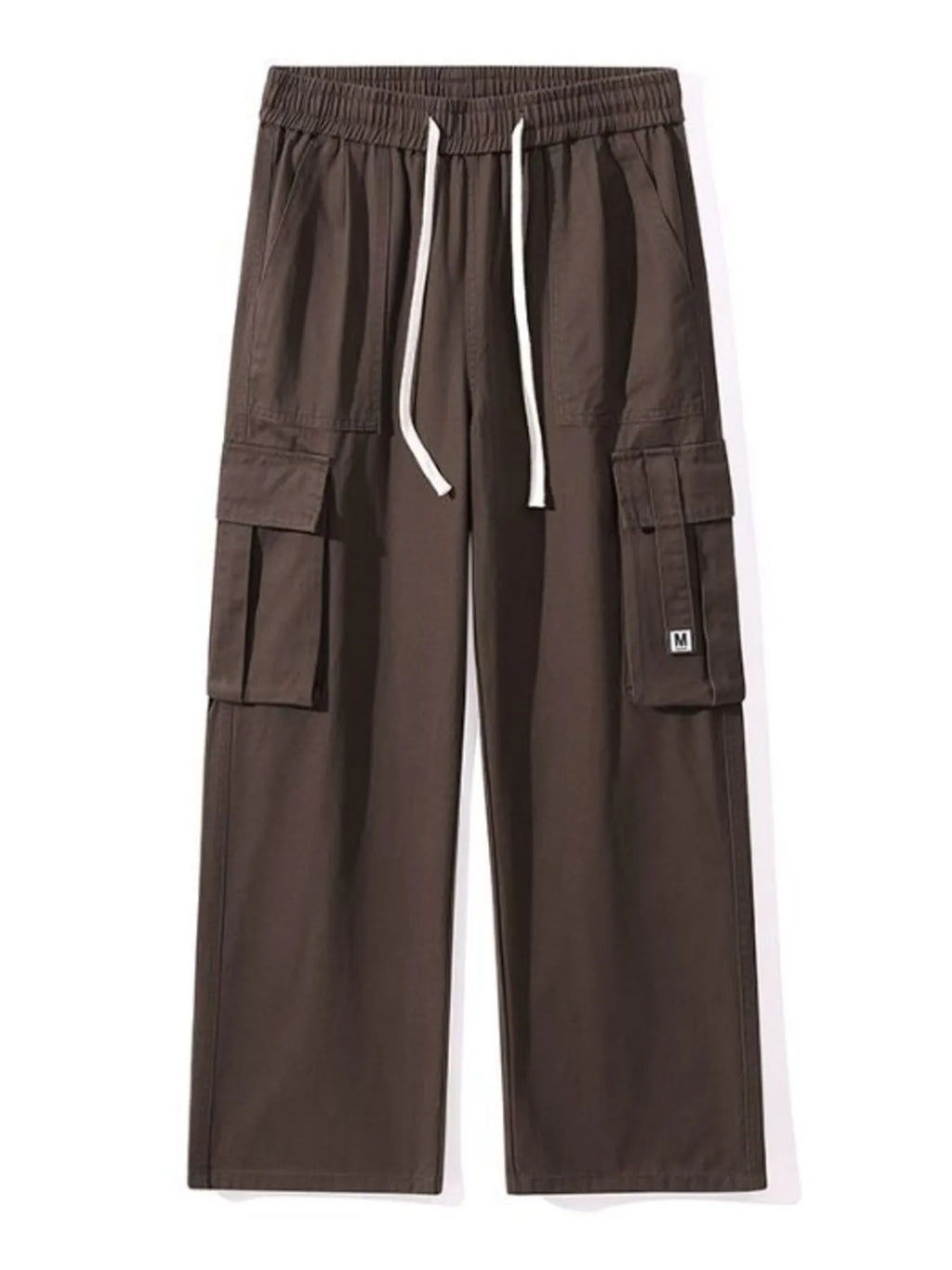 Cargo Wide Leg Pants Plus Size in Military Green for Men