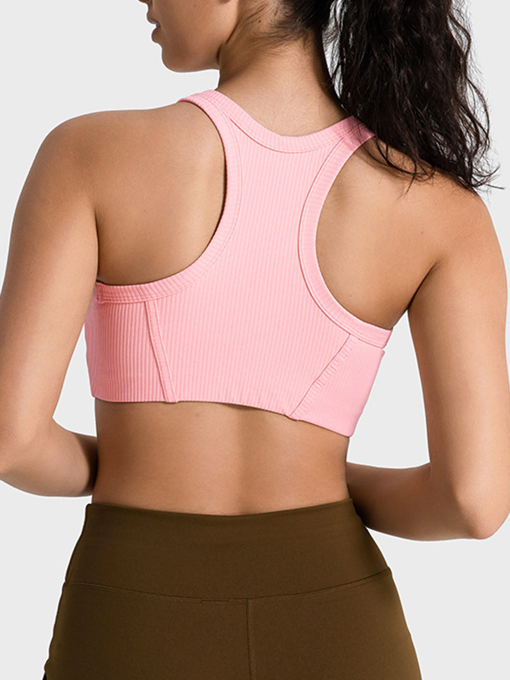 Wide Strap Cropped Sport Tank in Sky Blue for Women