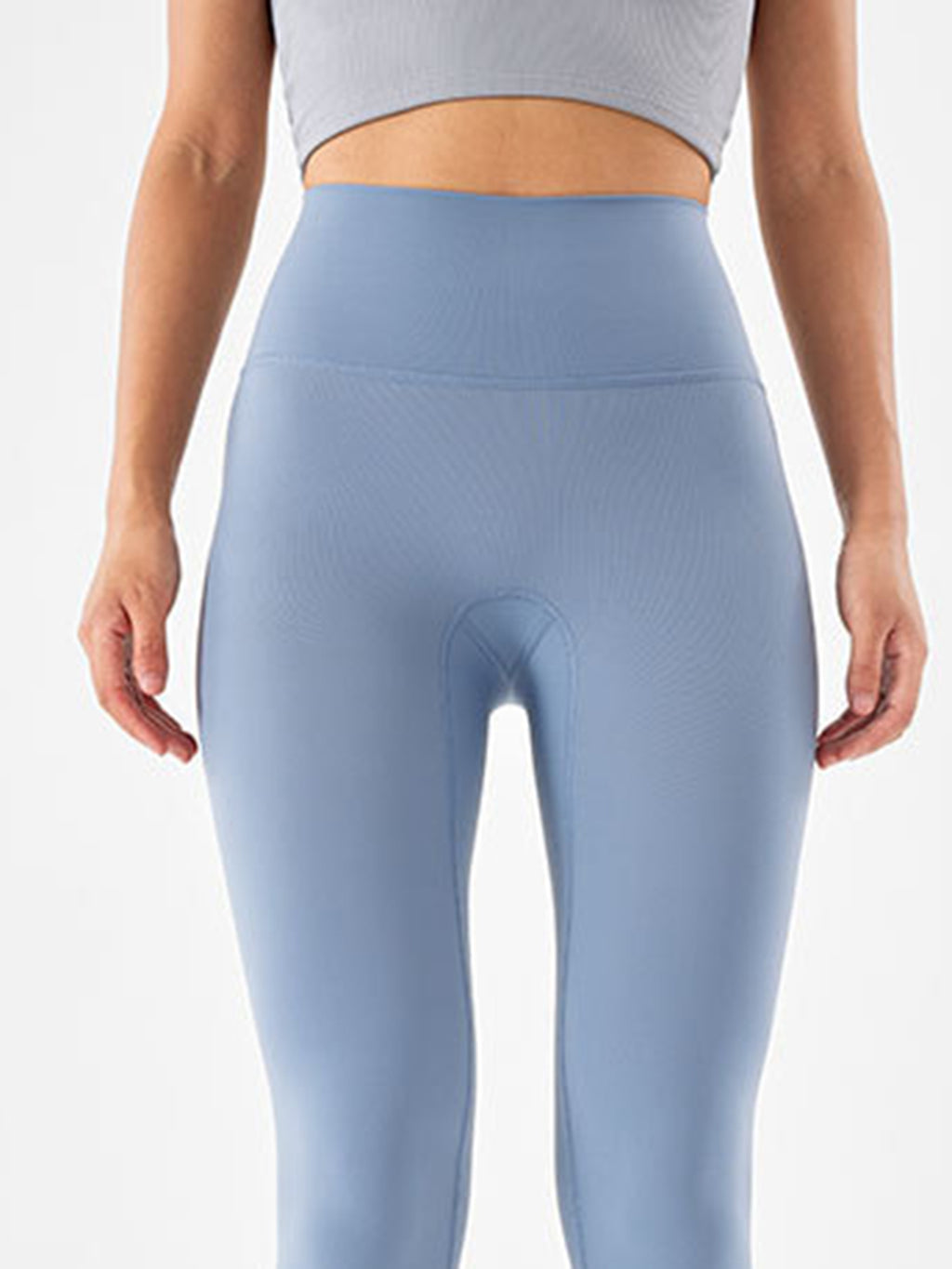 Wide Waistband Sports Leggings in Mocha in Matcha Green for Women
