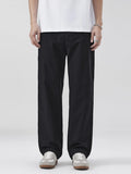 Wide Leg Pants Plus Size in Black for Men