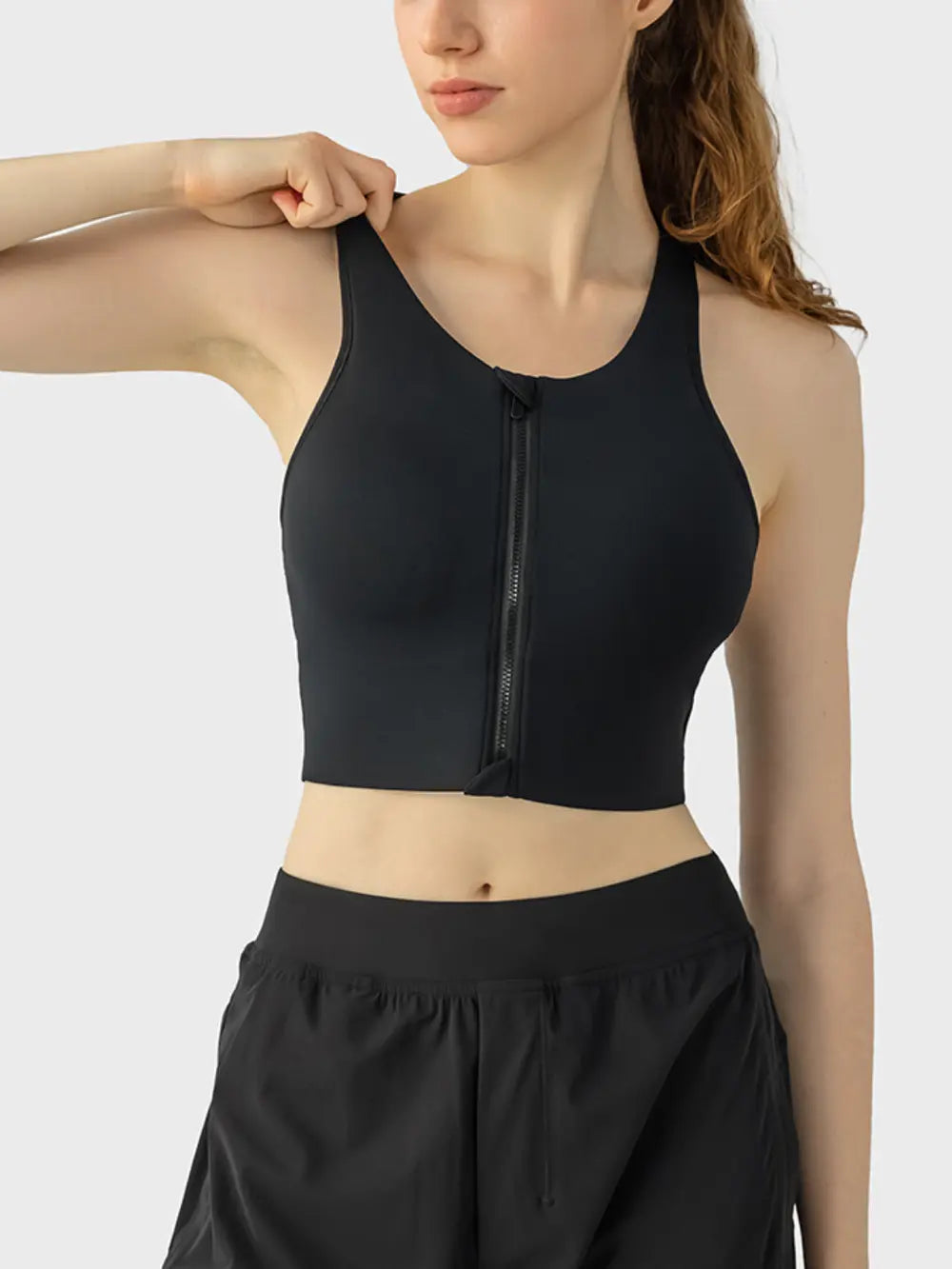 Wide Strap Sport Bra in Purple for Women