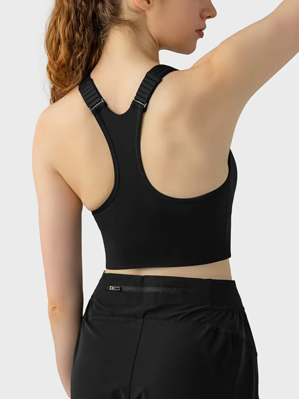 Wide Strap Sport Bra in Dark Blue for Women