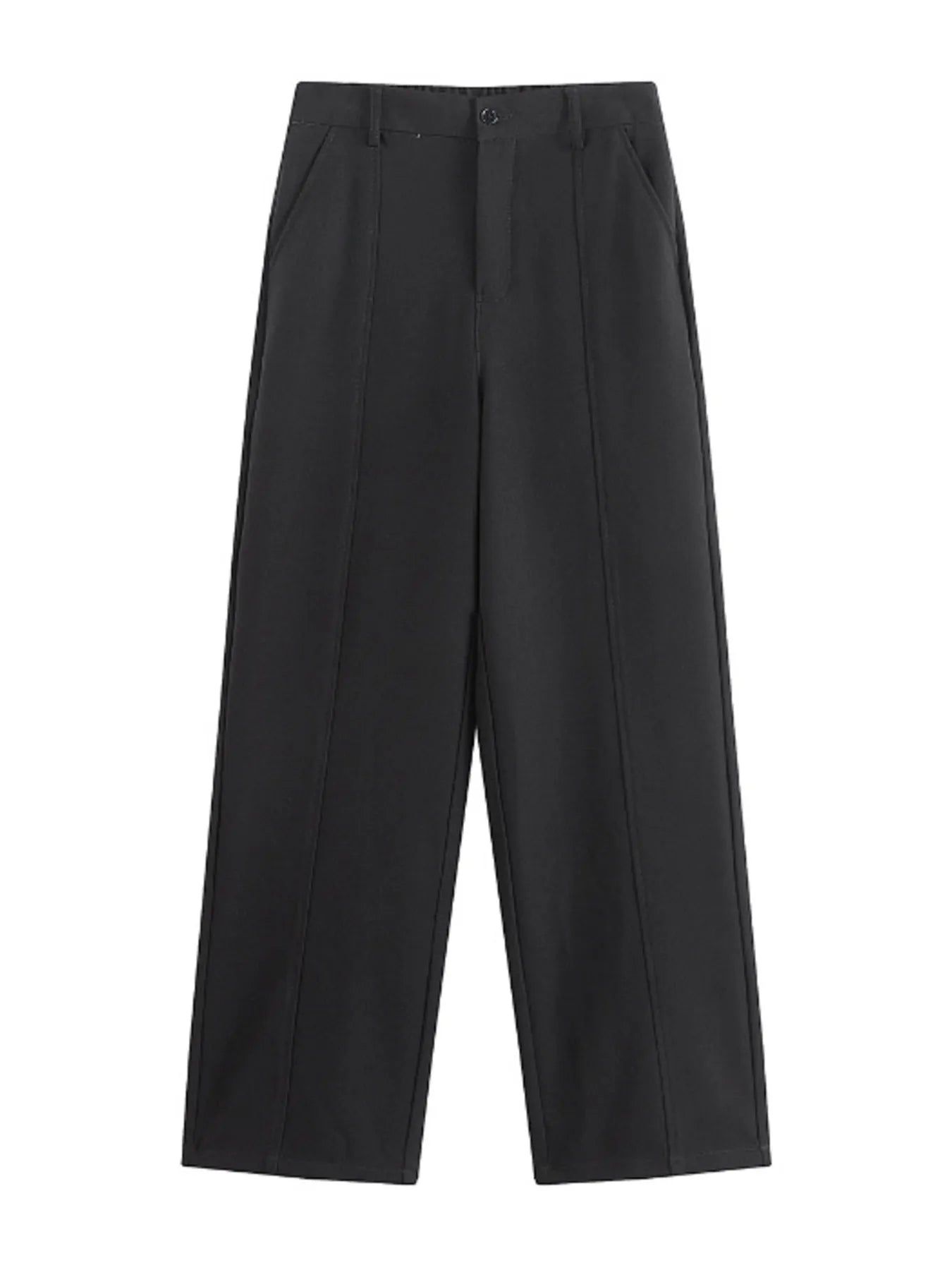 Wide Leg Pants Plus Size in Coffee for Men