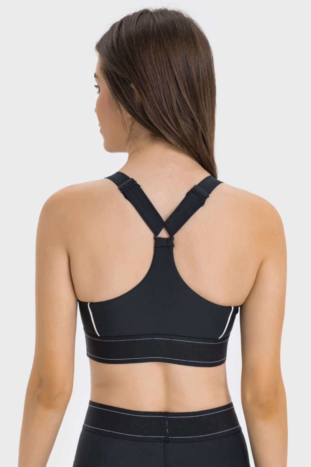 Contrast Sports Bra in Gray for Women