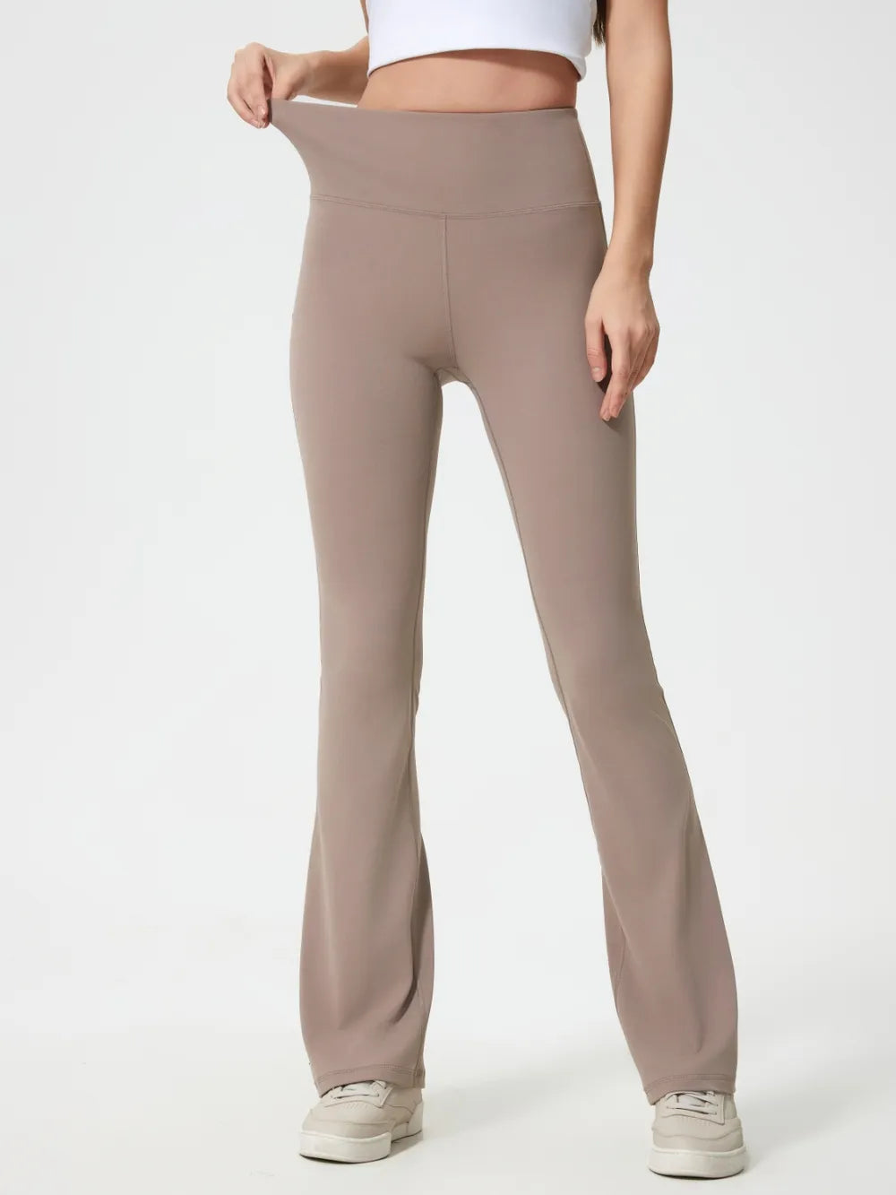 High Waist Active Pants in Mocha for Women