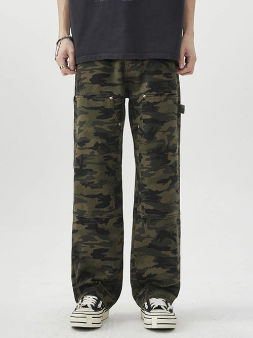 Camouflage Loose Fit Jeans for Men