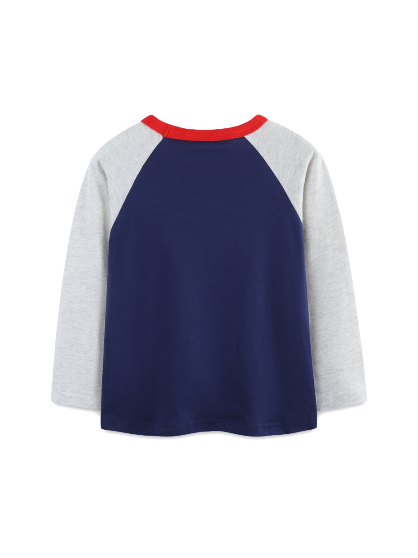 Soccer Player Graphic Long Sleeve T-Shirt in Dark Navy for Boys