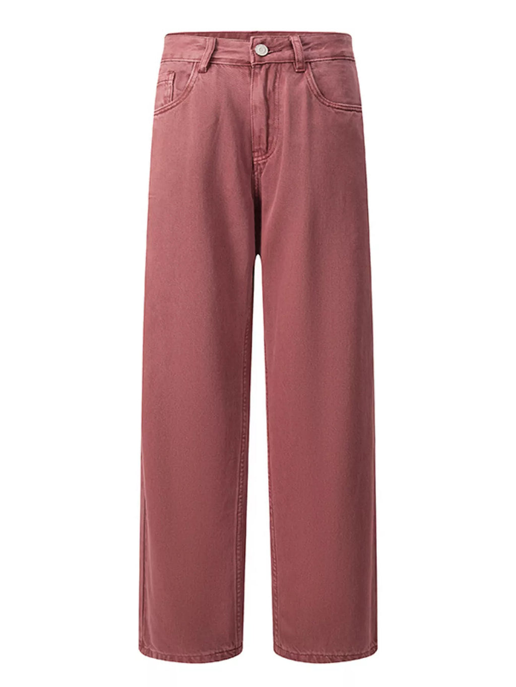 Vintage Wash Wide Leg Jeans in Khaki for Men