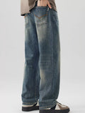 Wide Leg Jeans in Medium for Men