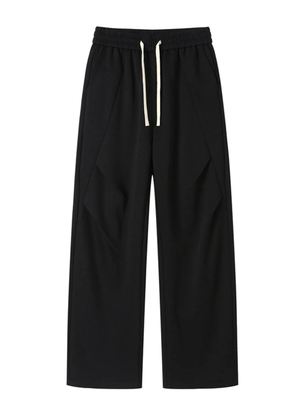 Plus Size Casual Loose-Fit Sweatpants in Flower White for Men
